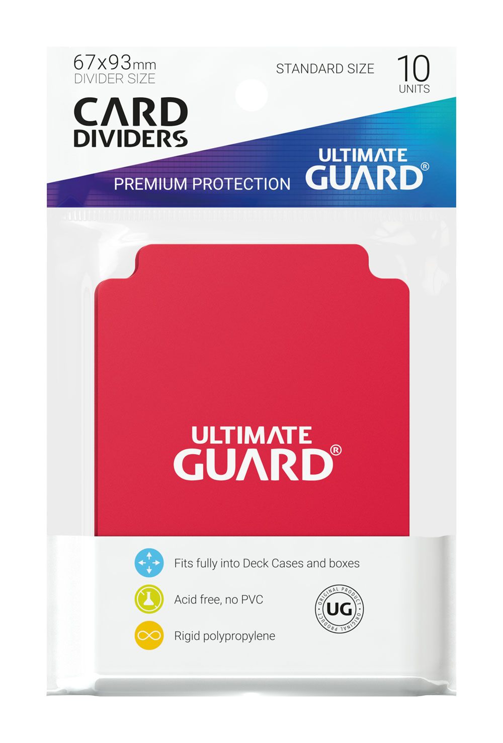 Ultimate Guard Card Dividers Standard Size (10) - Red P061778