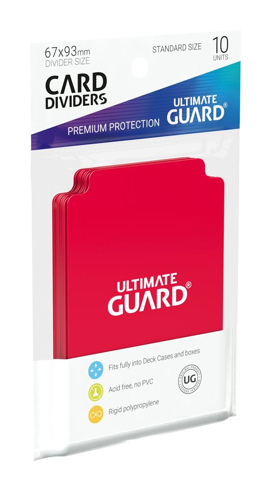 Ultimate Guard Card Dividers Standard Size (10) - Red P061778