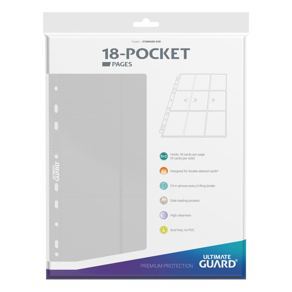 Ultimate Guard 18-Pocket Pages Side-Loading (10) - White P061784