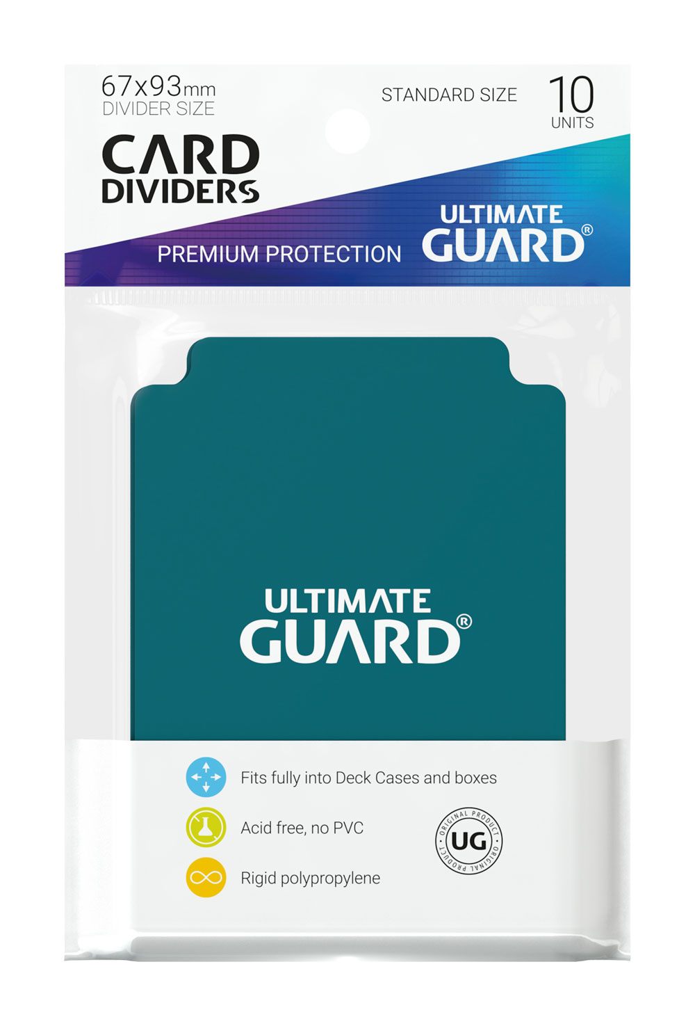Ultimate Guard Card Dividers Standard Size (10) - Petrol P061806