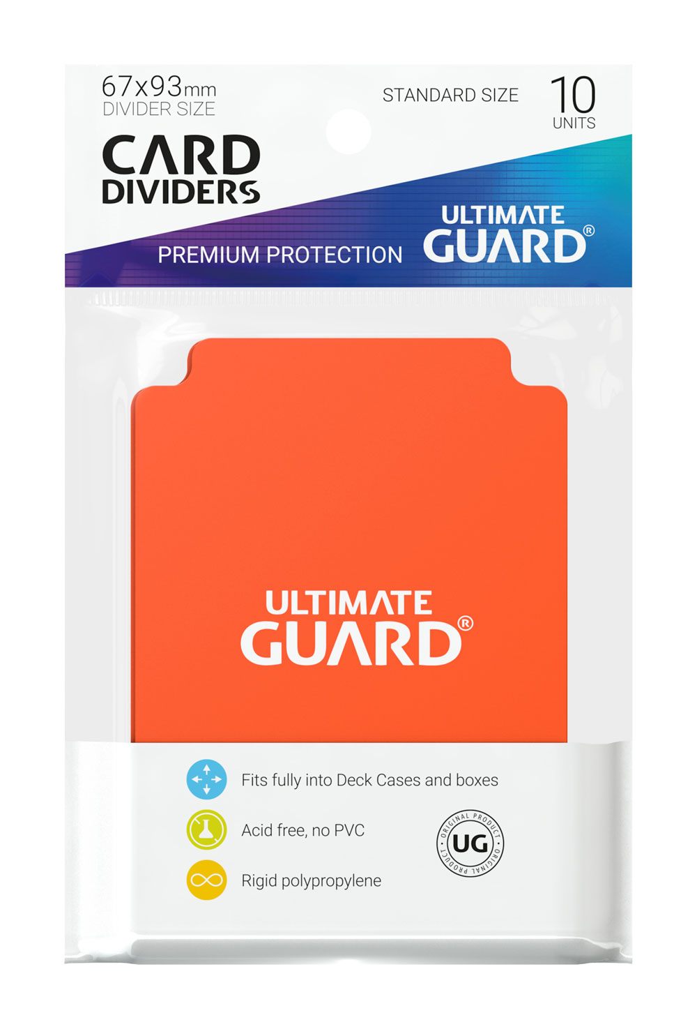 Ultimate Guard Card Dividers Standard Size (10) - Orange P061808