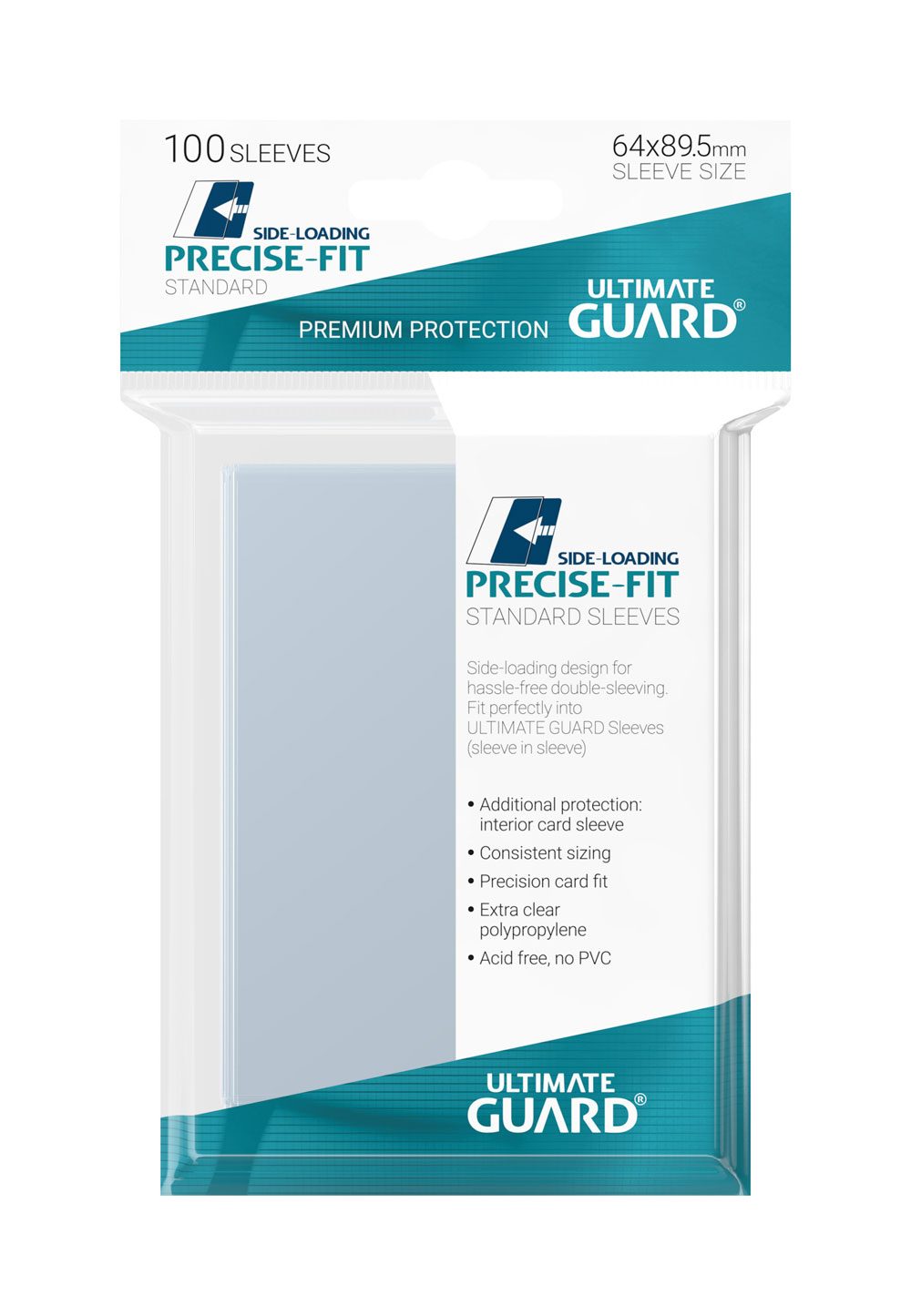 Ultimate Guard Precise-Fit Sleeves Standard Size (100) - Side-Loading P061817