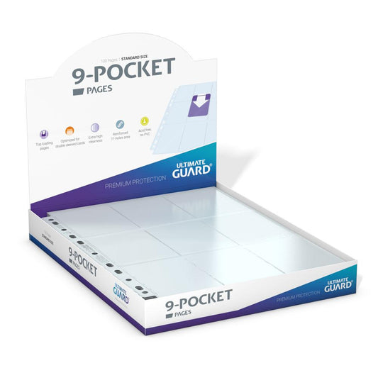 Ultimate Guard 9-Pocket Pages Top-Loading (100) - Transparent P061865