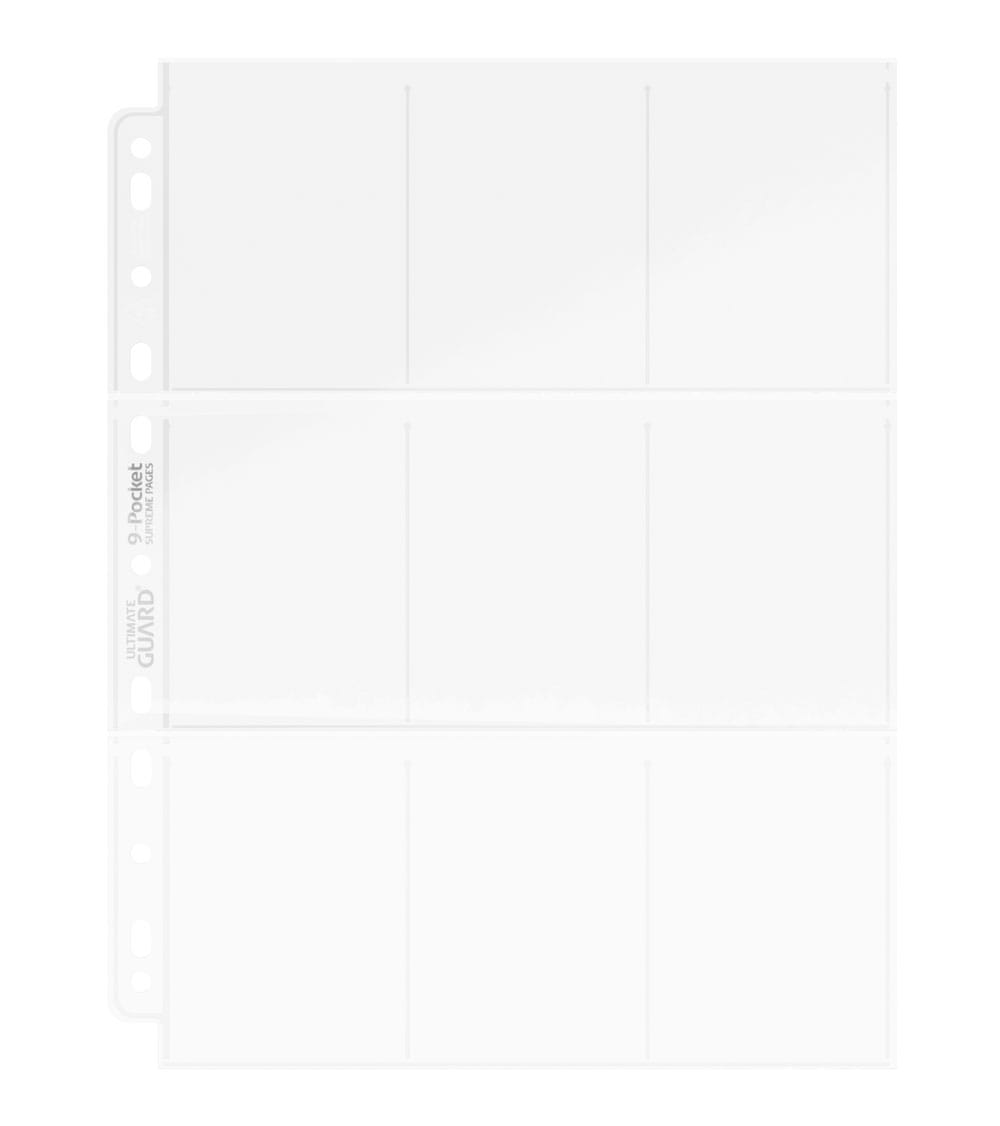 Ultimate Guard 9-Pocket Pages Top-Loading (100) - Transparent P061865