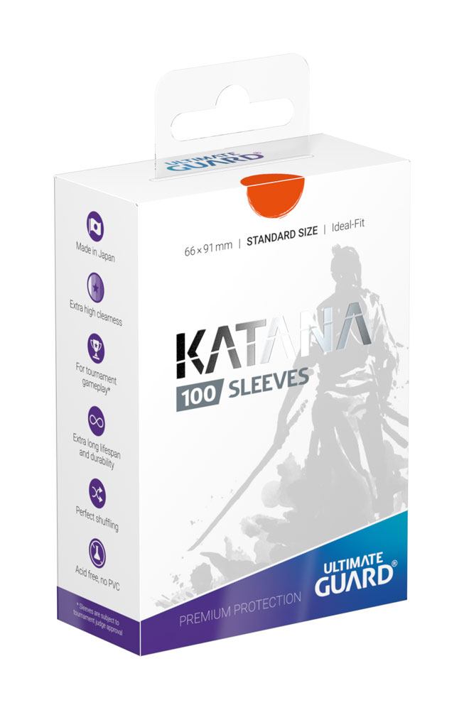 Ultimate Guard Katana Sleeves Standard Size (100) - Orange P061868