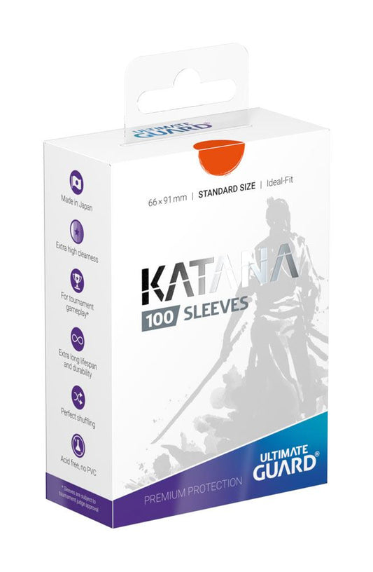 Ultimate Guard Katana Sleeves Standard Size (100) - Orange P061868