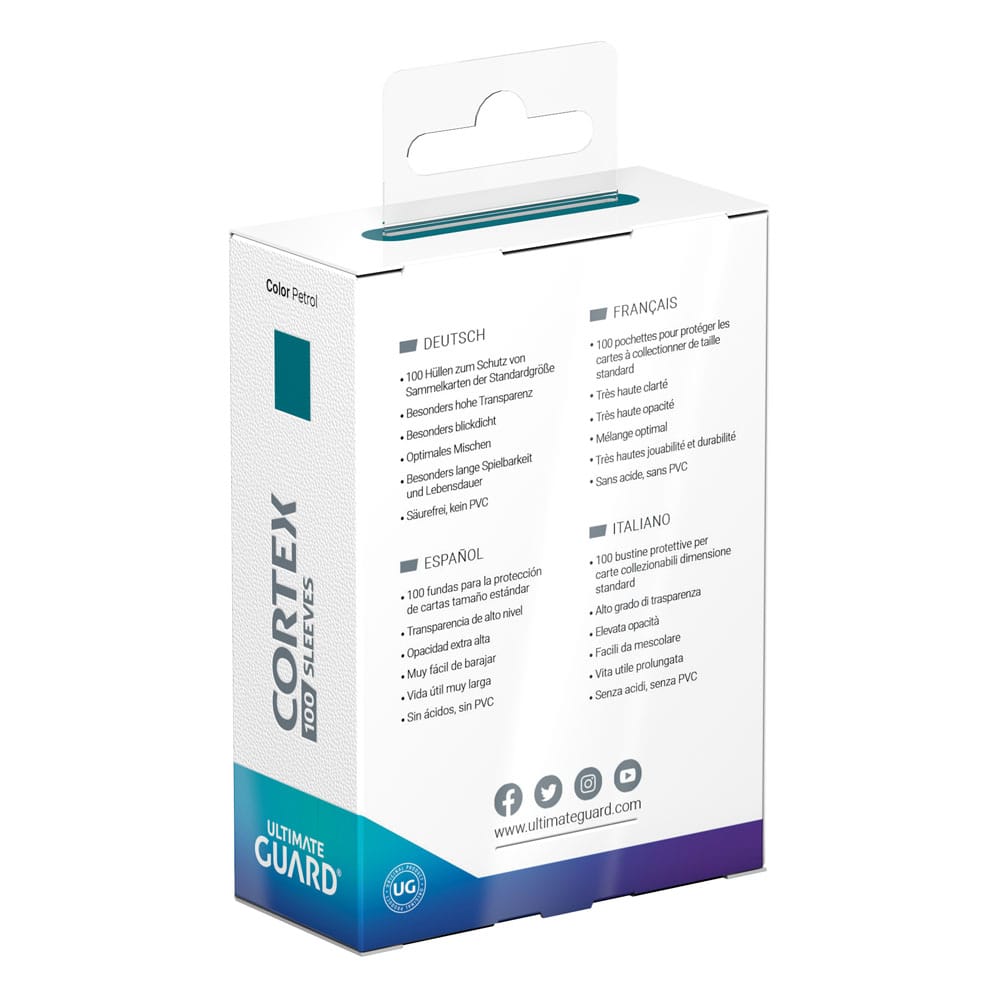 Ultimate Guard Cortex Sleeves Standard Size (100) - Petrol P061912