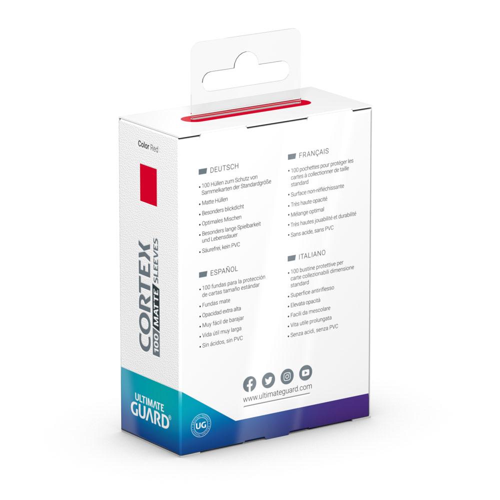 Ultimate Guard Cortex Sleeves Matte Standard Size (100) - Red P061918