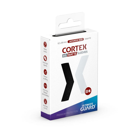 Ultimate Guard Cortex Sleeves Matte Japanese Size (60) - Black P061925
