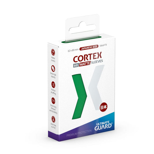 Ultimate Guard Cortex Sleeves Matte Japanese Size (60) - Green P061929