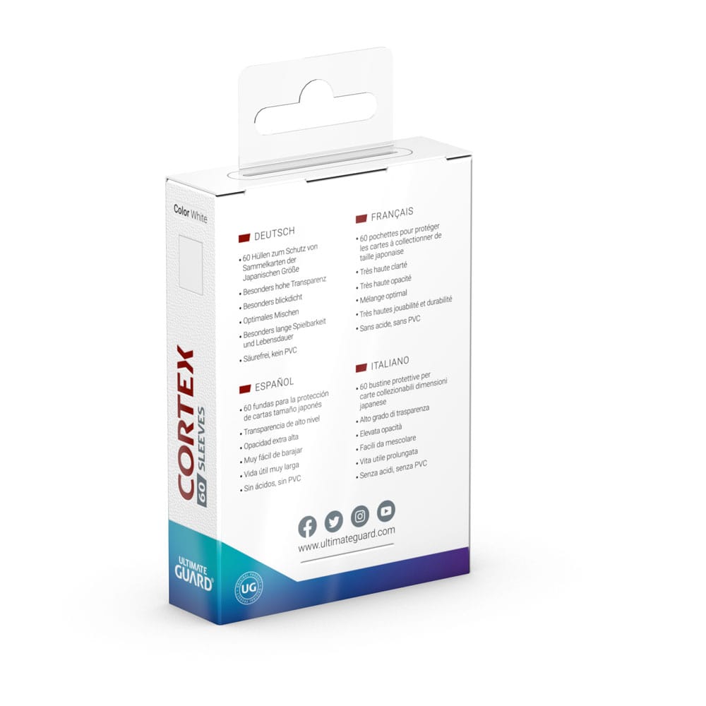Ultimate Guard Cortex Sleeves Japanese Size (60) - White P061935