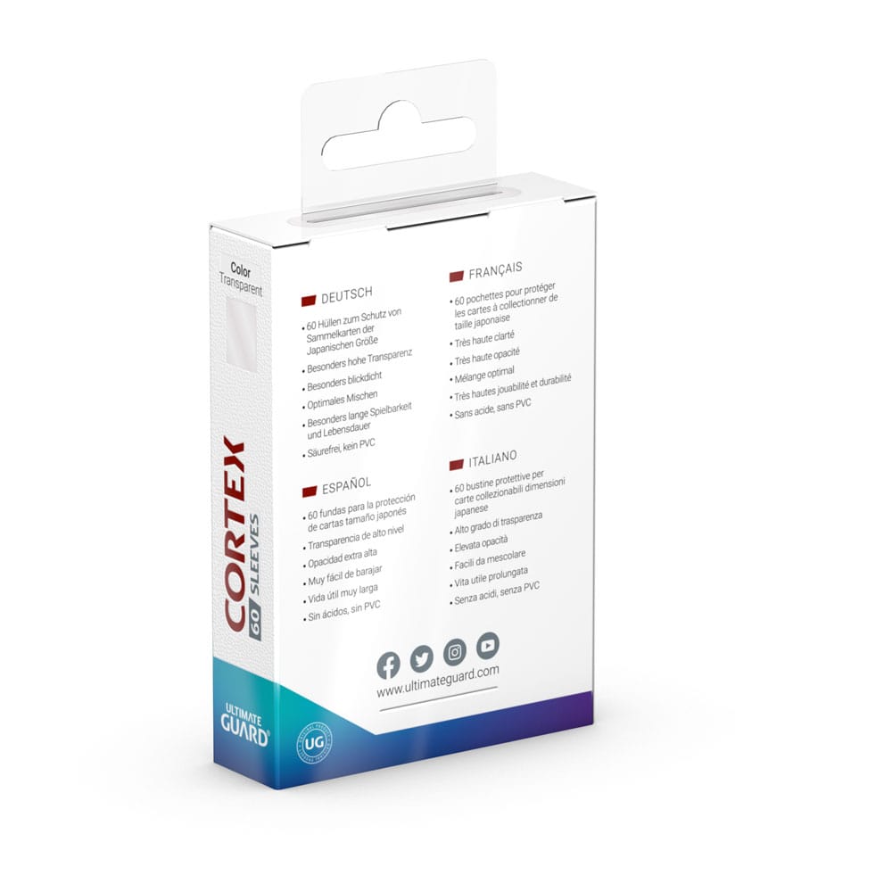 Ultimate Guard Cortex Sleeves Japanese Size (60) - Transparent P061946