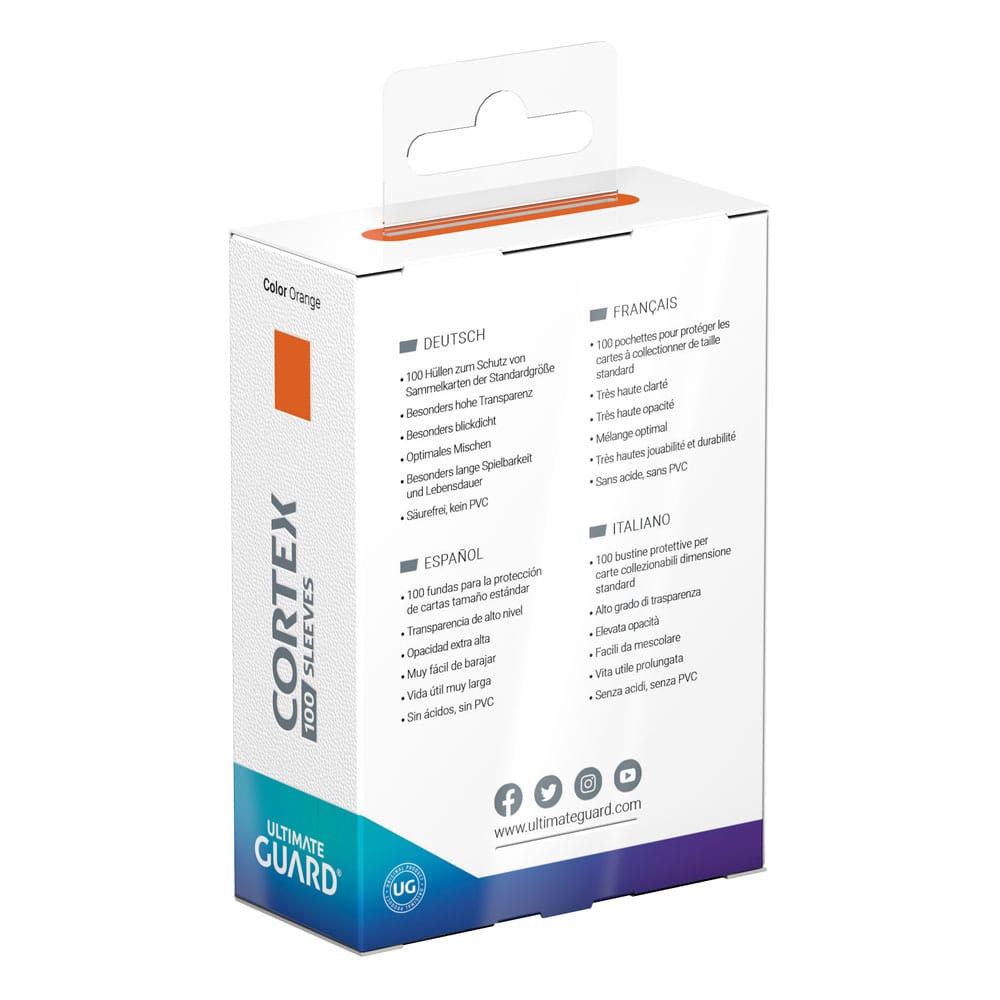 Ultimate Guard Cortex Sleeves Standard Size (100) - Orange P062099