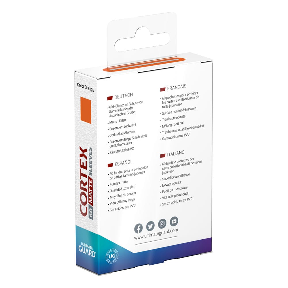 Ultimate Guard Cortex Sleeves Matte Japanese Size (60) - Orange P062102