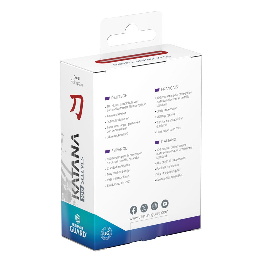 Ultimate Guard Katana Sleeves Standard Size (100) - Rising Sun P062107