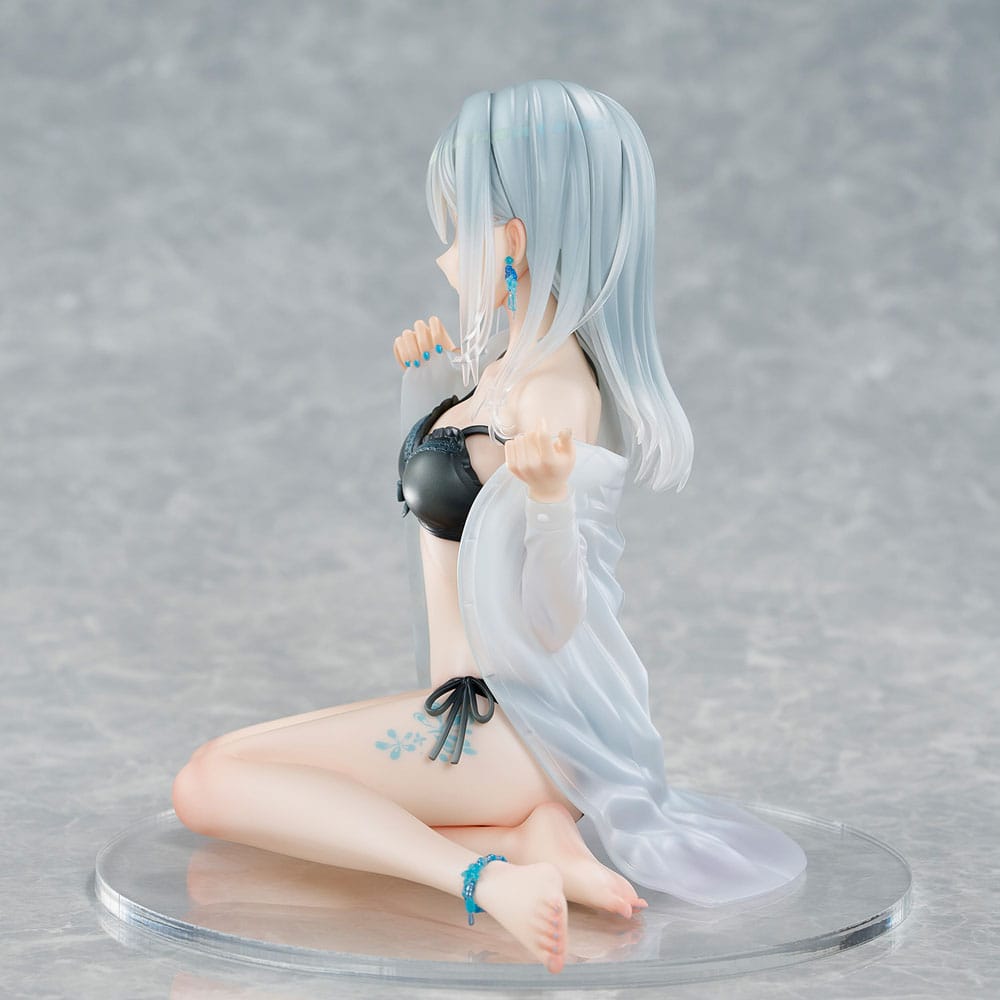 Original Character PVC Statue 1/7 Silver-Haired Girl Sky Blue Morning Special Outfit Ver. by Fuumi Illustration 16 cm P062399