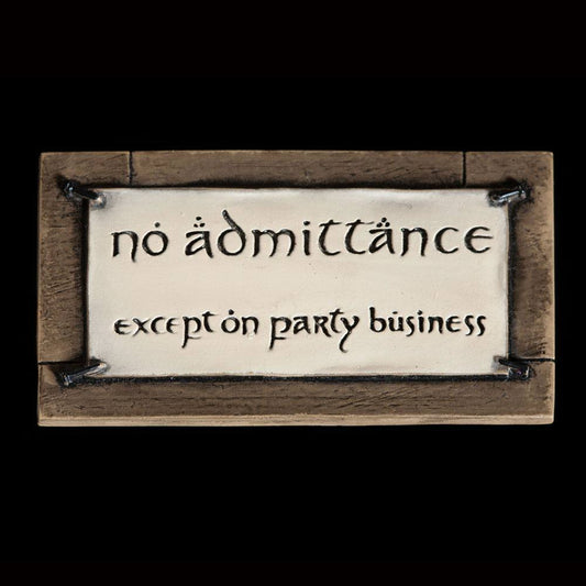 Lord of the Rings Magnet No Admittance P062824