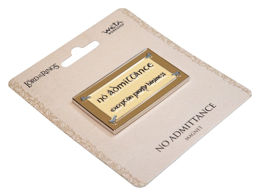 Lord of the Rings Magnet No Admittance (Enamel) 7 cm P072765