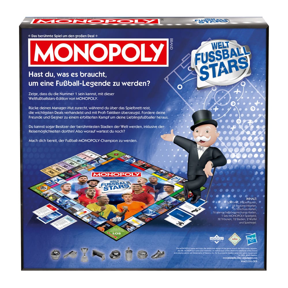 Monopoly Board Game Weltfussballstars *German Version*