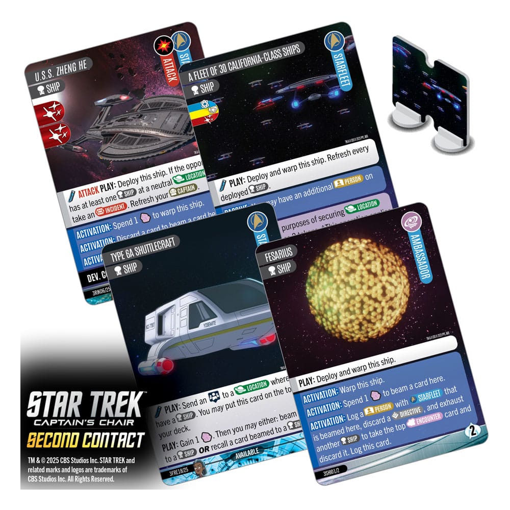 Star Trek: Captain's Chair Card Game Second Contact *English Version* P063079