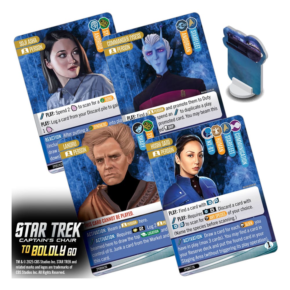 Star Trek: Captain's Chair Card Game To Boldly Go *English Version* P063082