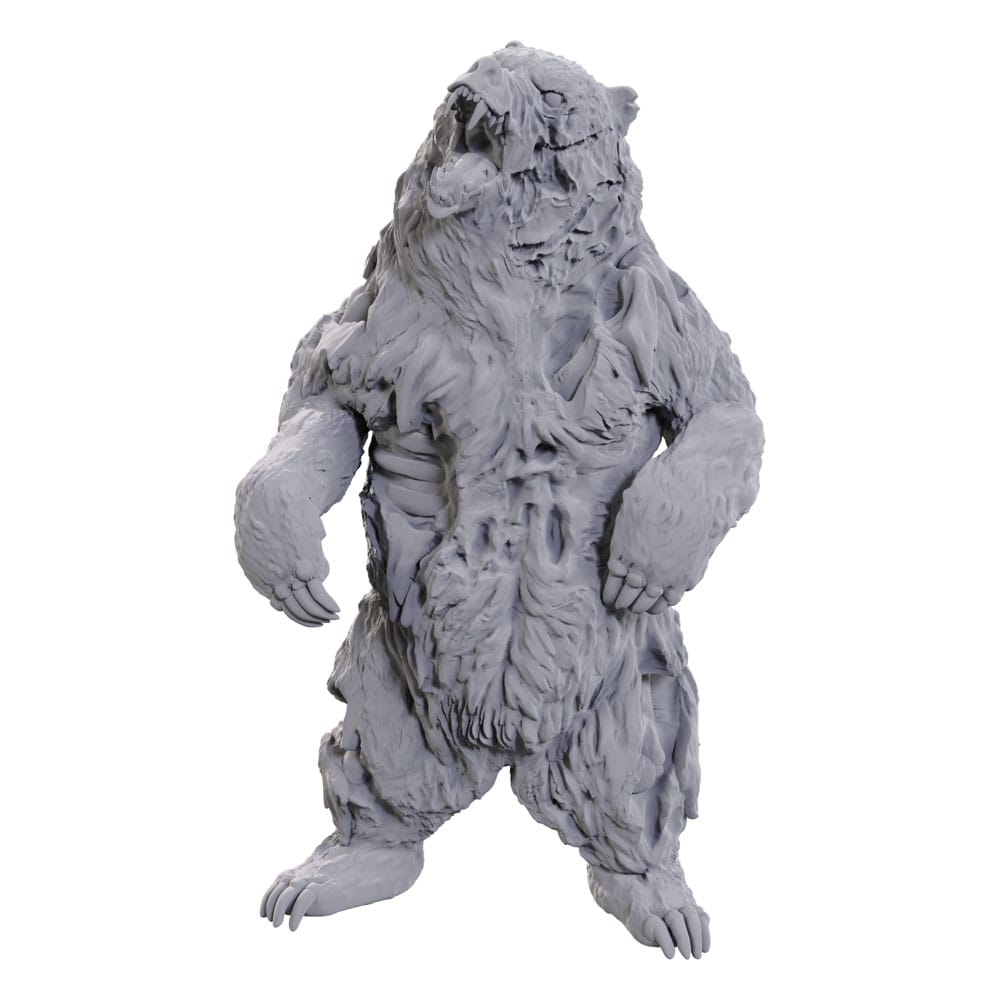 WizKids Deep Cuts Unpainted Miniature Zombie Grizzly Bear P063167