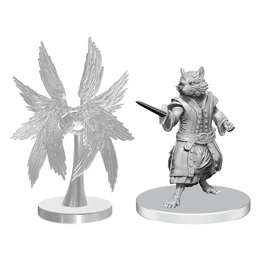 Pathfinder Deep Cuts Unpainted Miniatures Procyal (Raccoon Agathion) & Zoaem (Ring Archon) P063181
