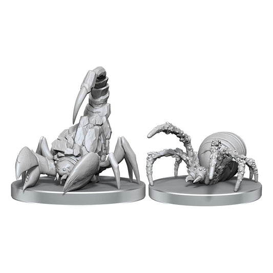 Pathfinder Deep Cuts Unpainted Miniatures Cave Scorpion & Hunting Spider P063252