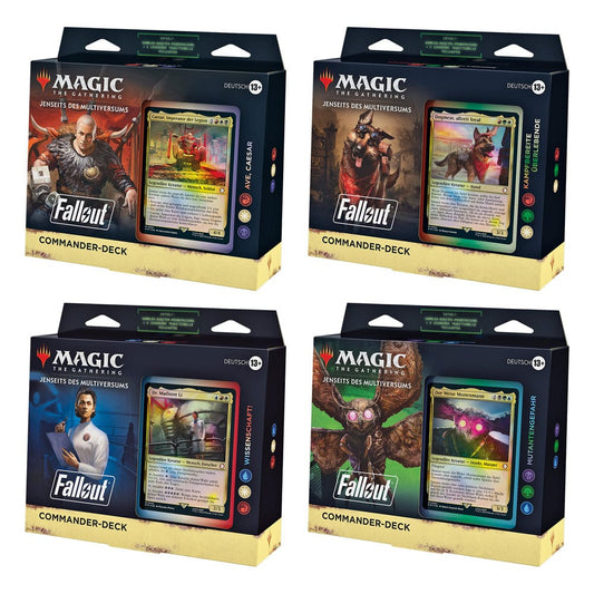 Magic the Gathering Jenseits des Multiversums: Fallout Commander Decks Display (4) german P063344