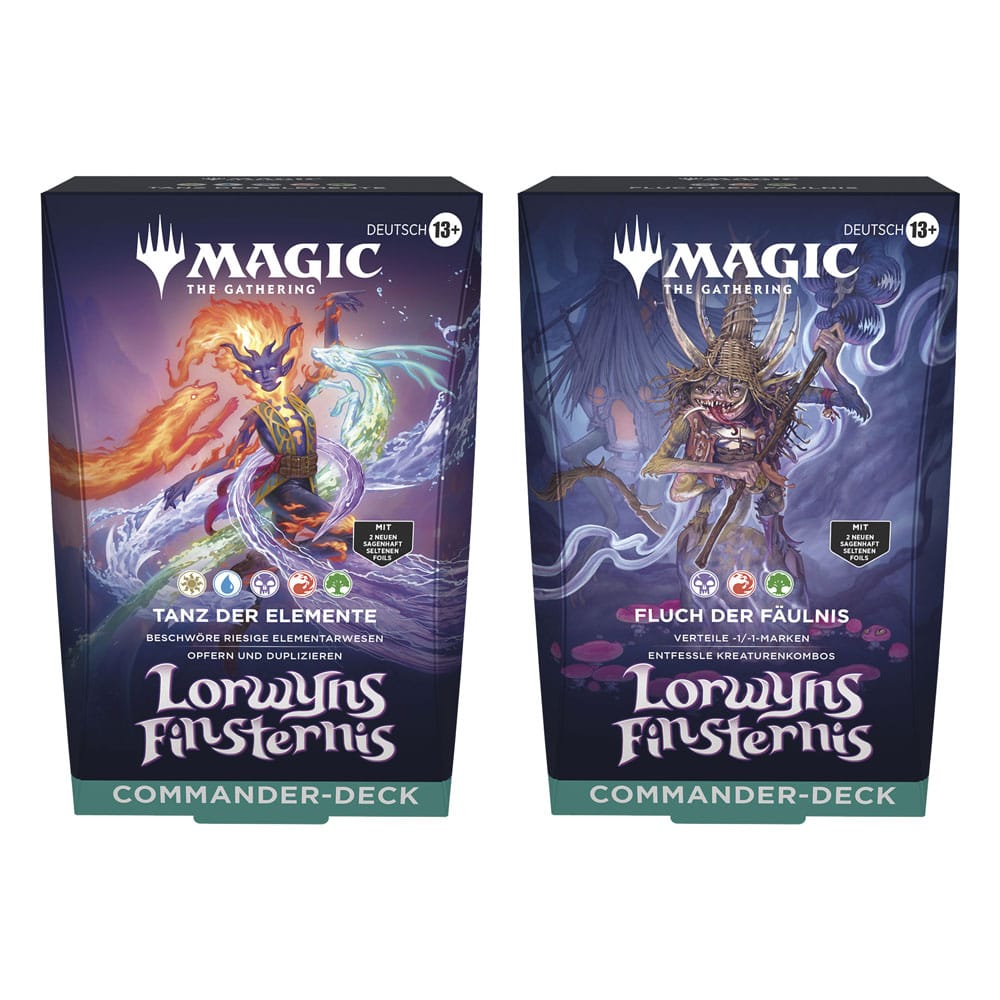 Magic the Gathering Lorwyns Finsternis Commander Decks Display (4) german P063516