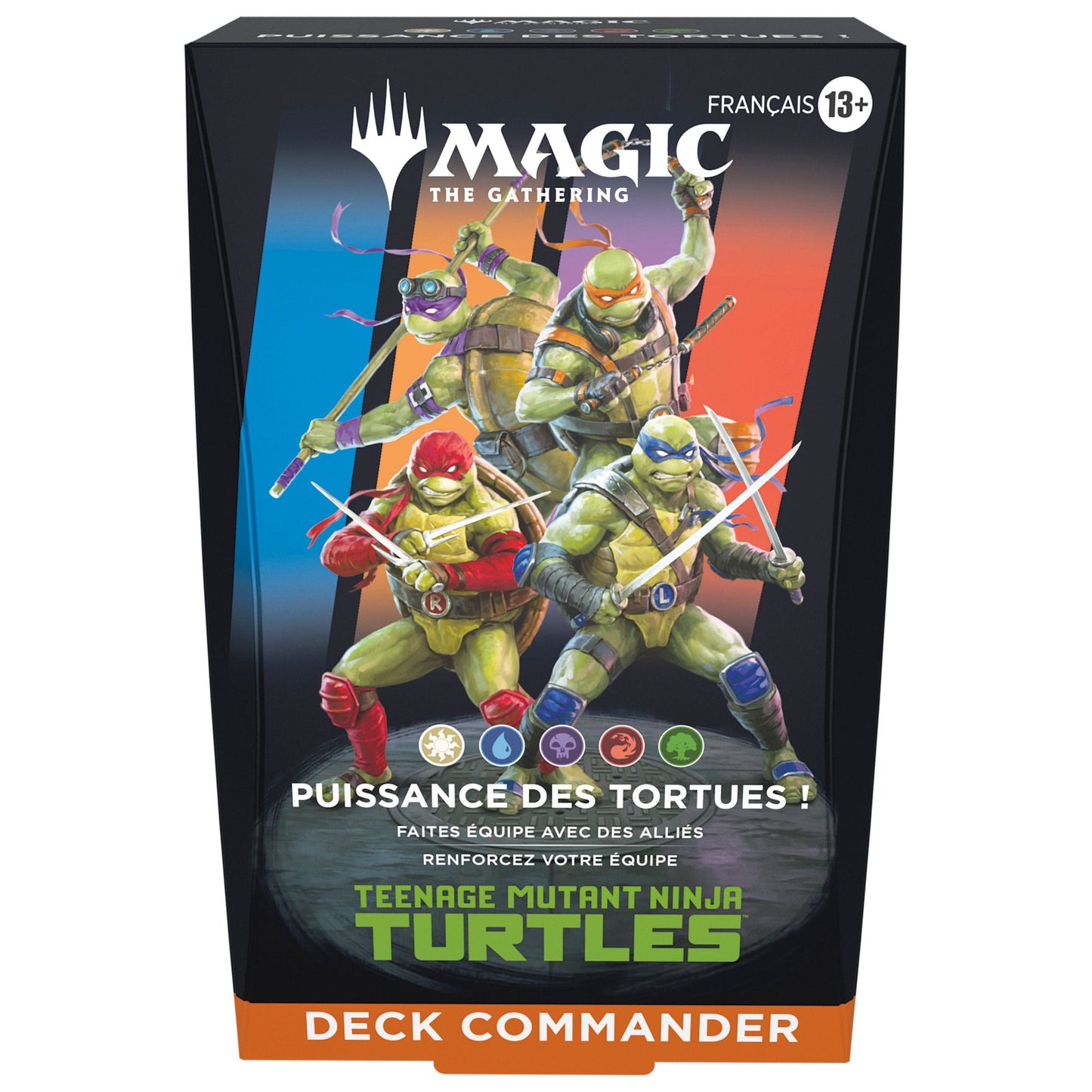Magic the Gathering Teenage Mutant Ninja Turtles Commander Decks Case (4) french P065667