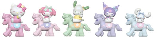 Sanrio Equestrian Series Mini Figures Hello Kitty and Friends 5 cm Blind Box Display (12) P065704
