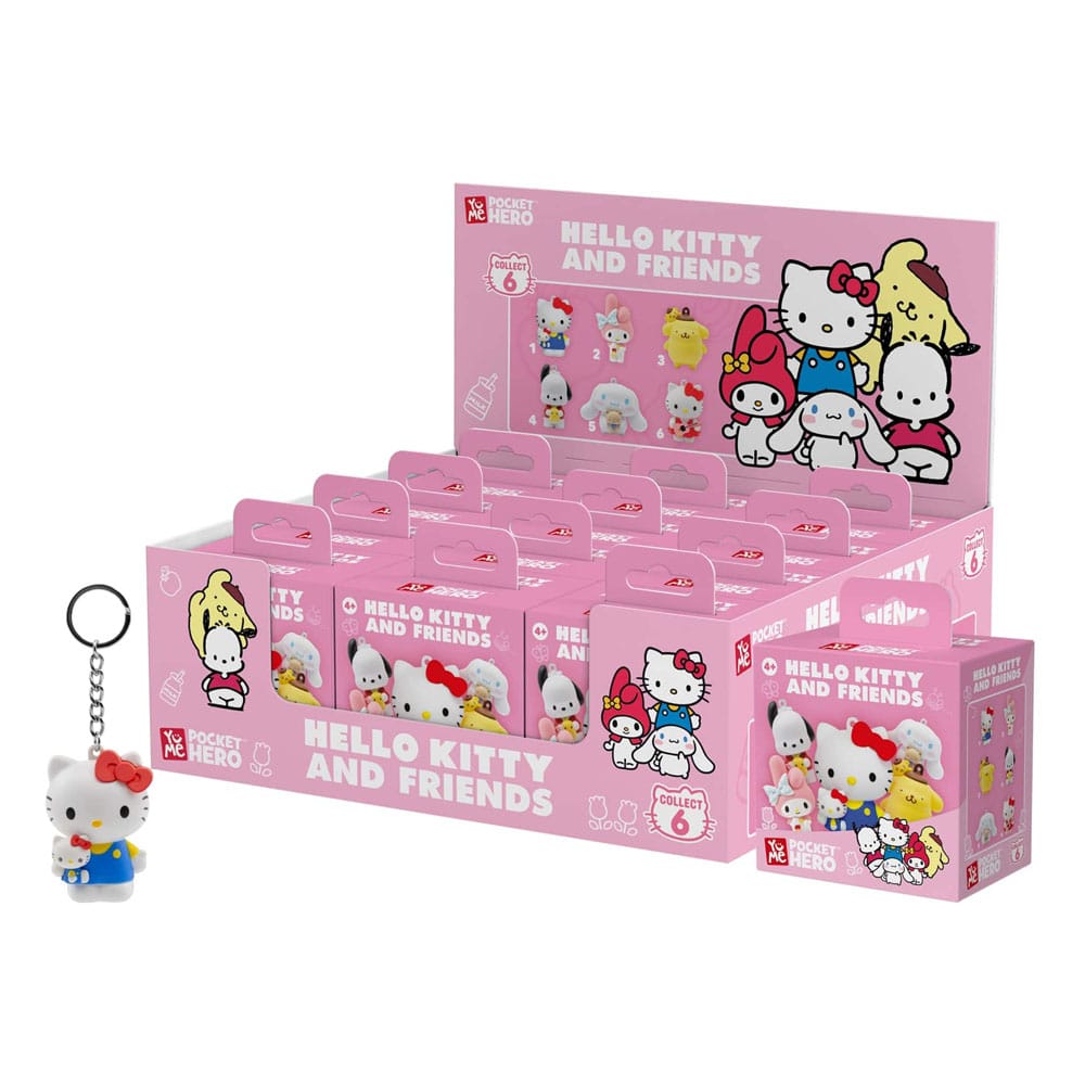 Sanrio Pocket Hero Keychain Hello Kitty and Friends Series 1 Blind Box Display (12) P065717