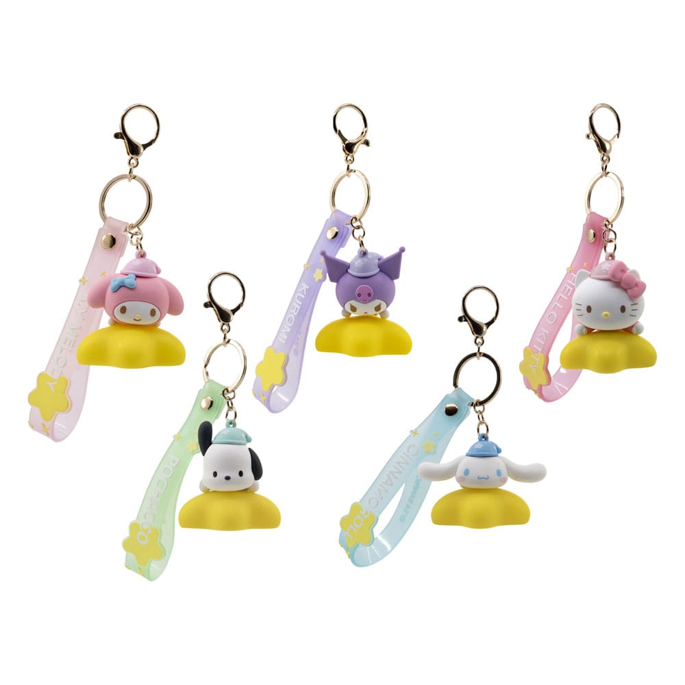 Sanrio Light-Up Star Series Keychain with Hand Strap Hello Kitty and Friends Display (9) P064754