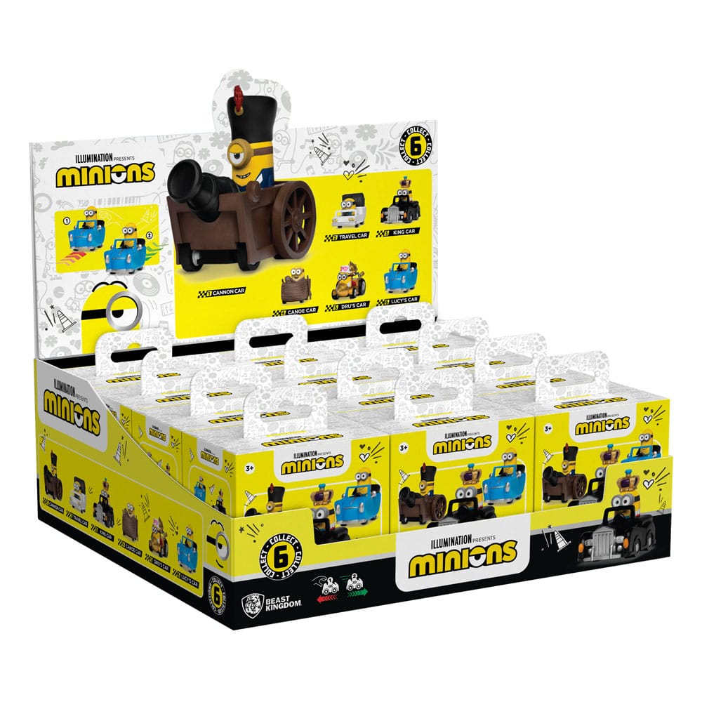 Minions Zoom Hero Pullback Vehicles with Figures Blind Box Assortment (12) P065743
