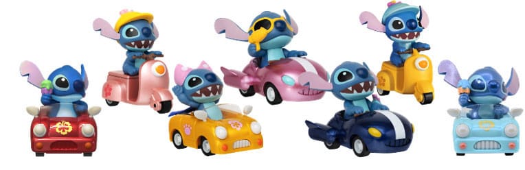 Lilo & Stitch Zoom Hero Pullback Vehicles with Figures Stitch Assortment (12) P064782