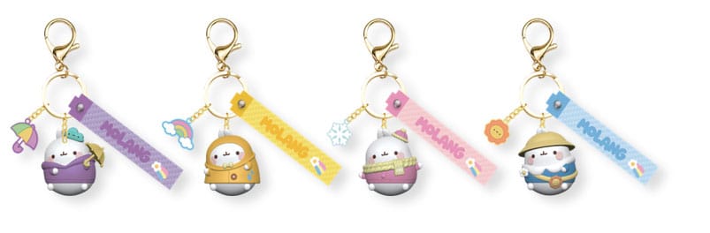 Molang Weather Series Keychain with Hand Strap Display (12) P065745