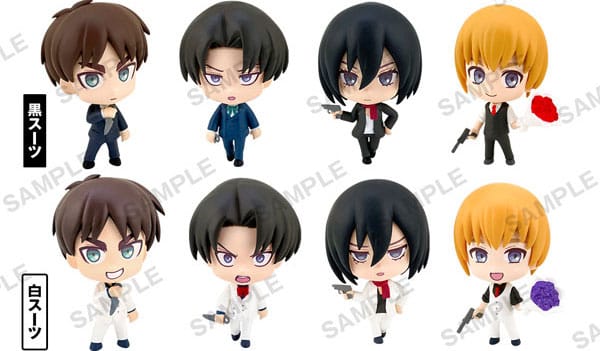 Attack On Titan Shirokuro PVC Mini Figures Vol. 1 4 cm Assortment (12) P064796