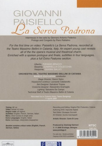 EBOND Giovanni Paisiello - La Serva Padrona DVD DL000937
