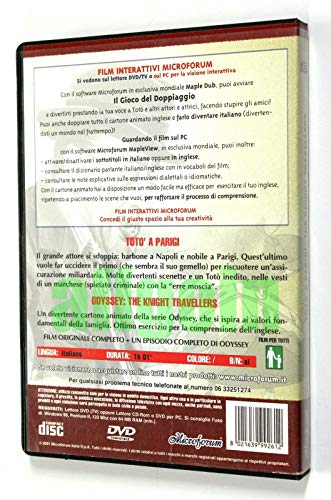 EBOND DVD INTERATTIVO TOTO' A PARIGI + ODYSSEY THE KNIGHT TRAVELLERS Microforum 2001 DL002836