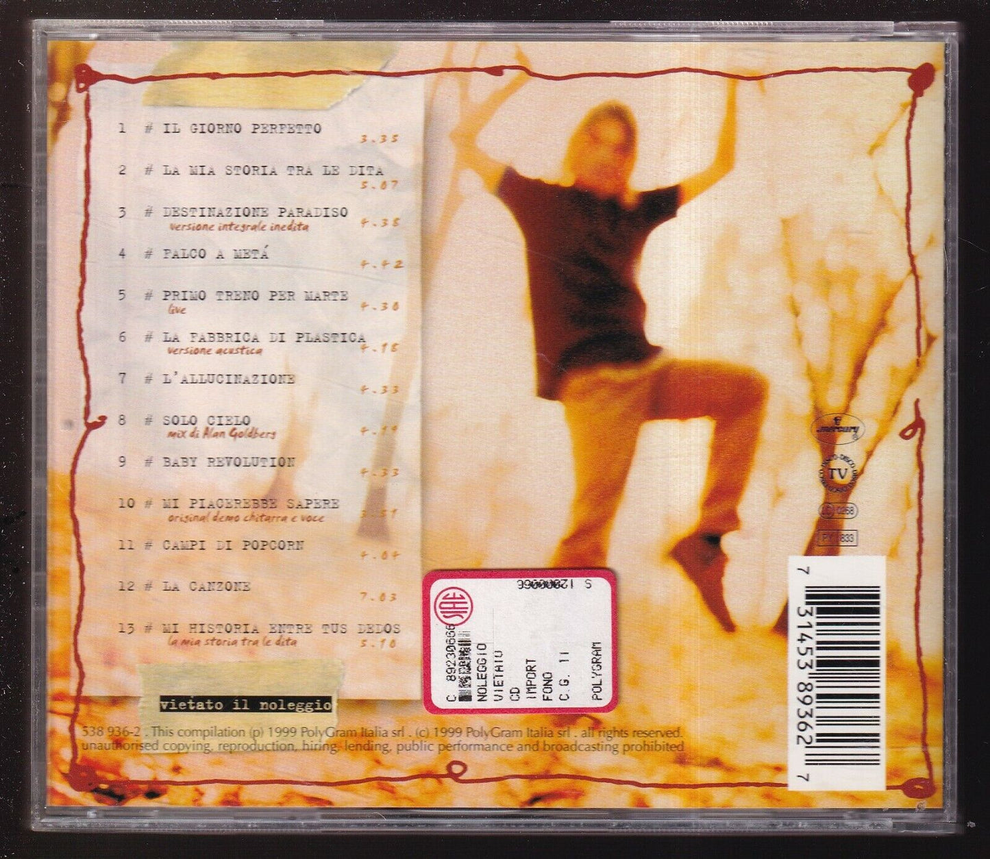 EBOND Gianluca Grignani - Il Giorno Perfetto CD CD030541