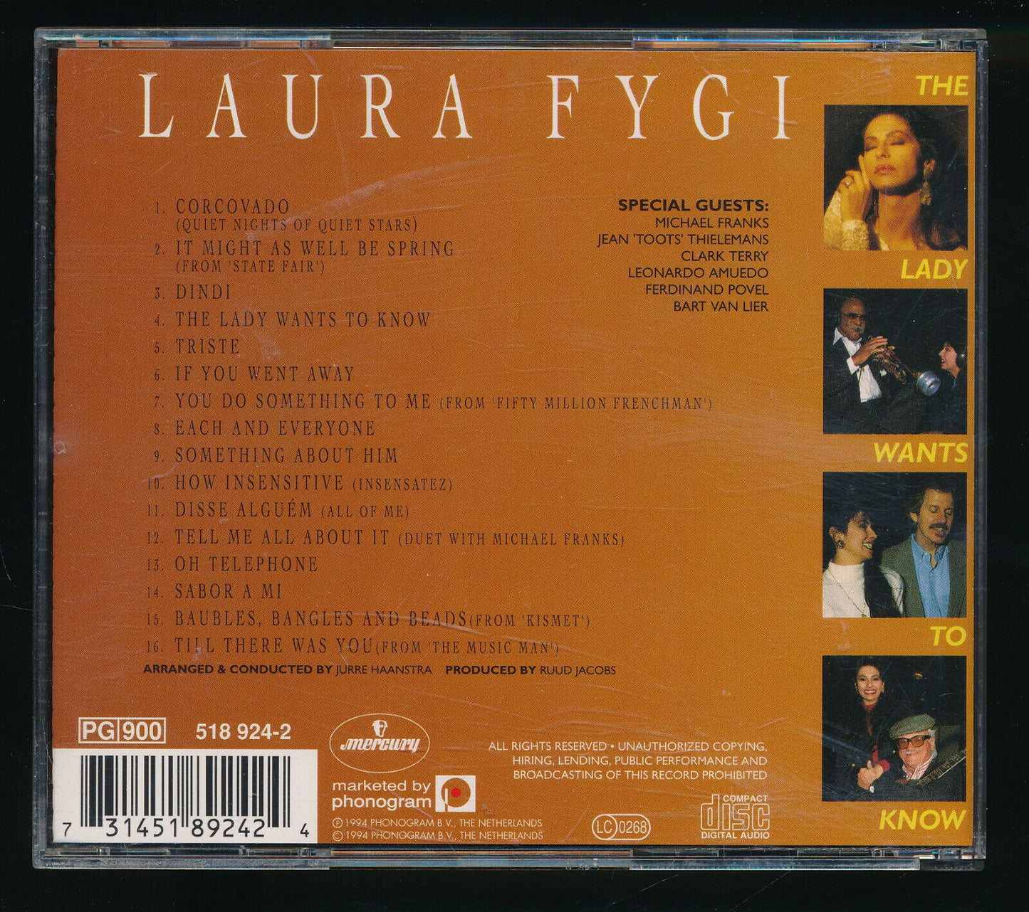 EBOND Laura Fygi - The Lady Wants To Know CD CD031230