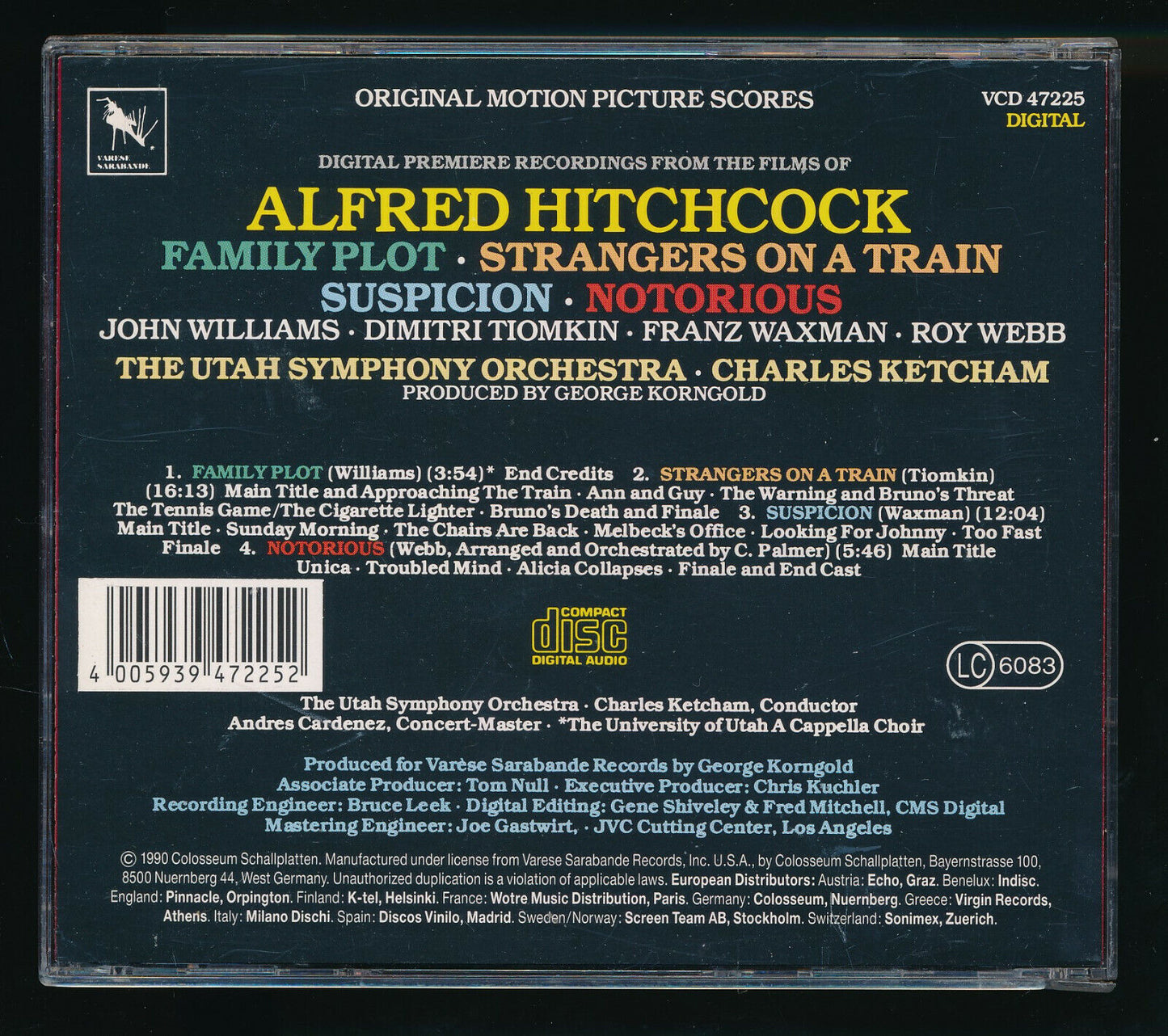 EBOND Digital Premiere Recordings From The Films Of Alfred Hitchcock CD CD030255