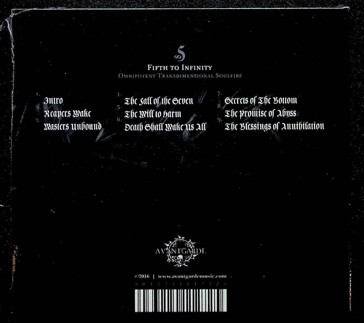EBOND Fifth To Infinity - Omnipotent Transdimensional Soulfire CD CD018002