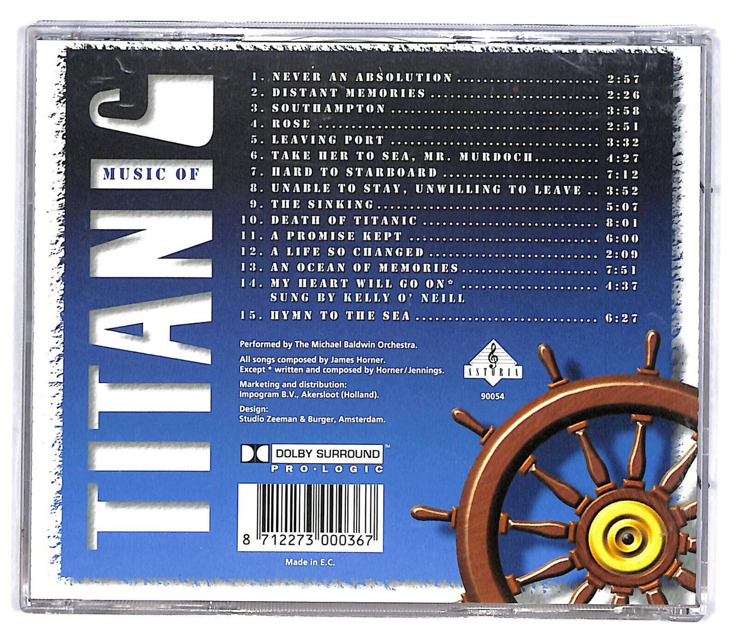 EBOND Michael Baldwin Orchestra - Titanic (soundtrack) CD CD033003