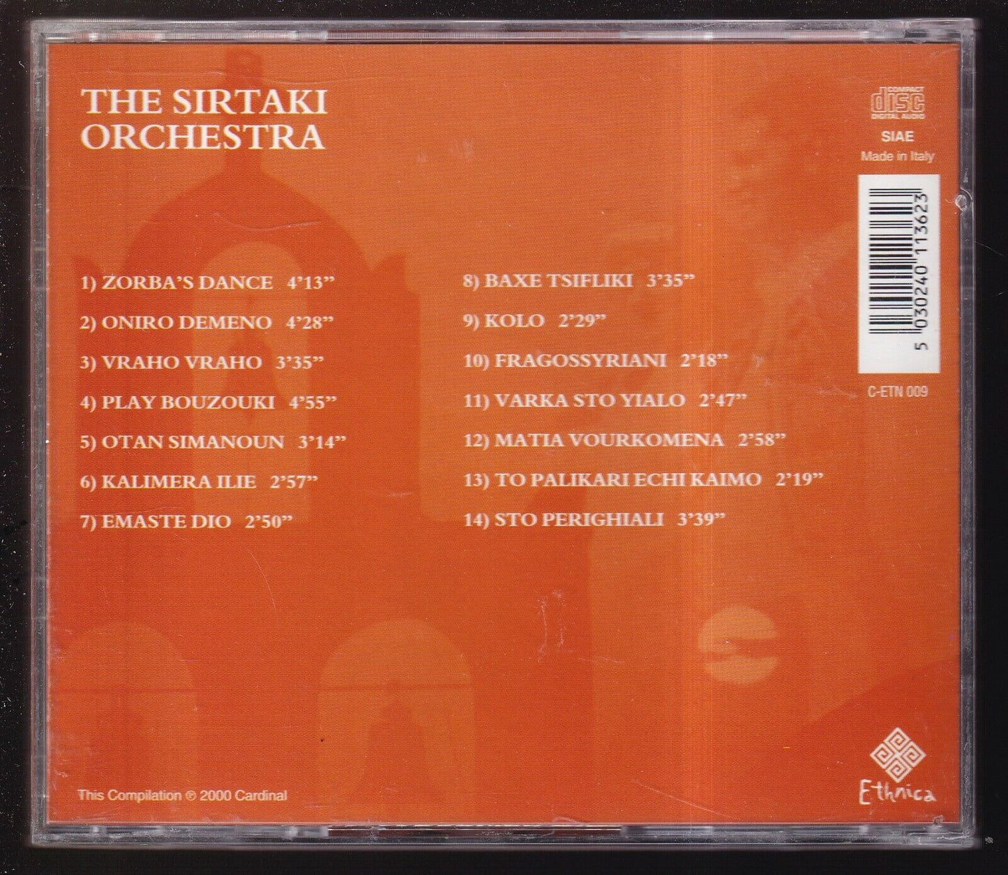 EBOND The Sirtaki Orchestra - Sirtaki & Bouzouki CD CD030733