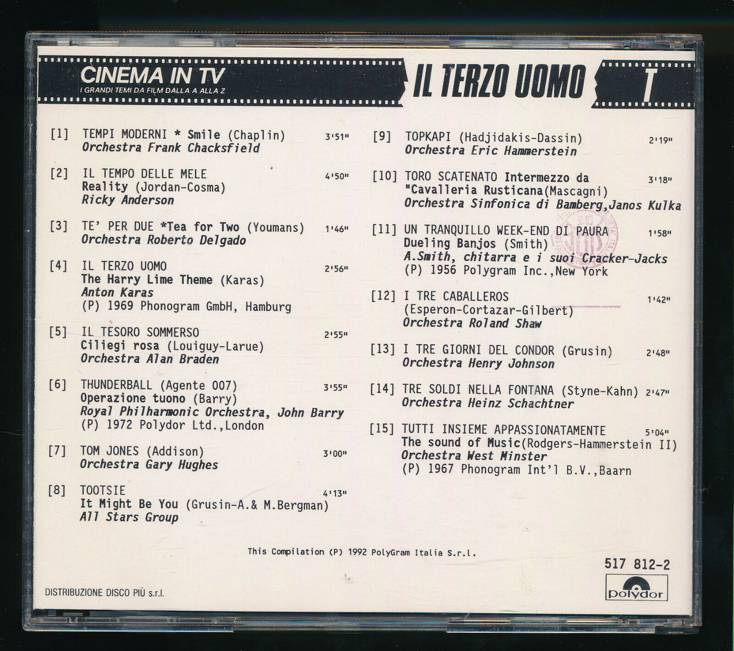 EBOND Various - Cinema In Tv Vol. 14 CD CD029823