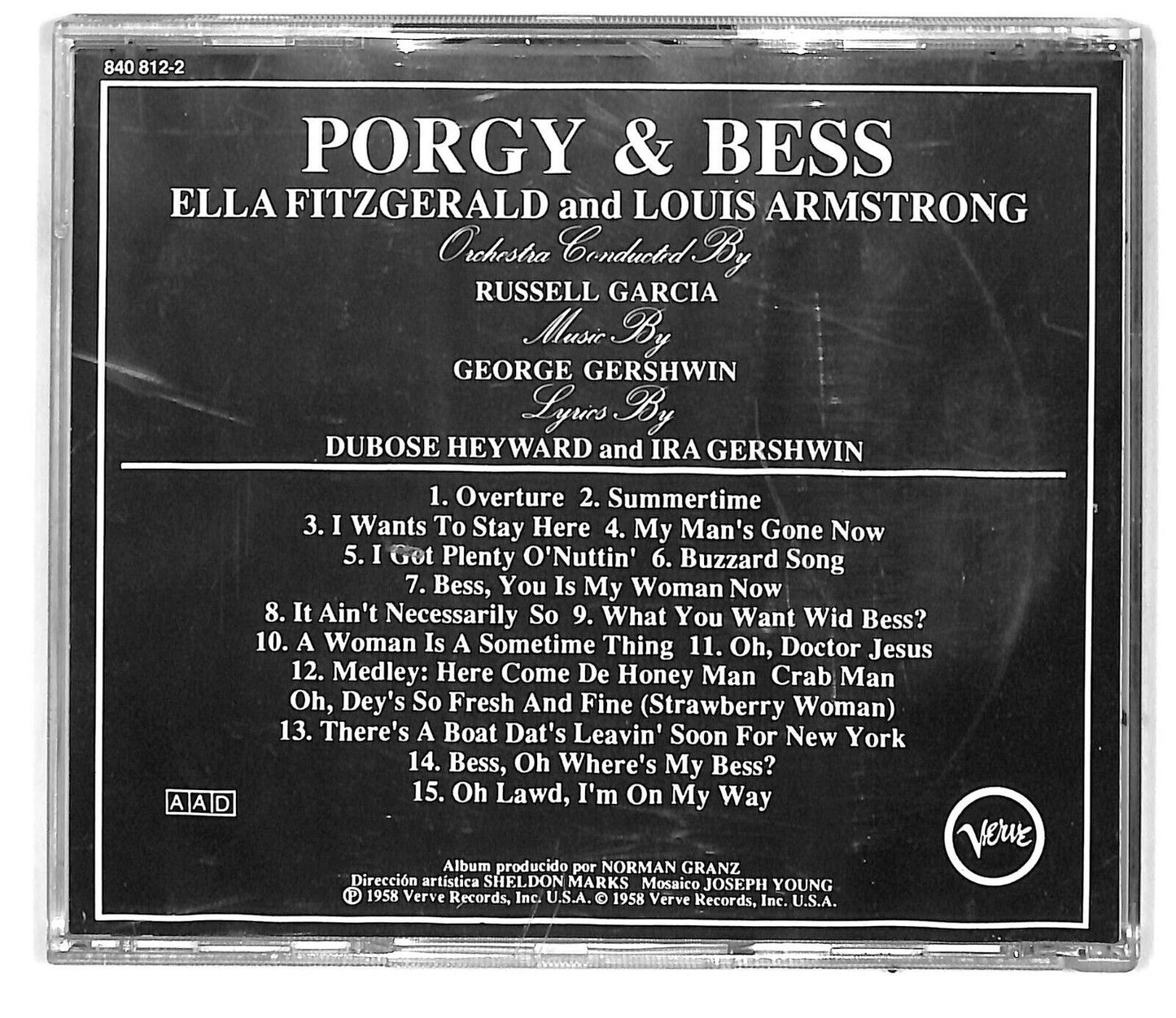 EBOND Ella Fitzgerald And Louis Armstrong - Porgy & Bess CD CD032013