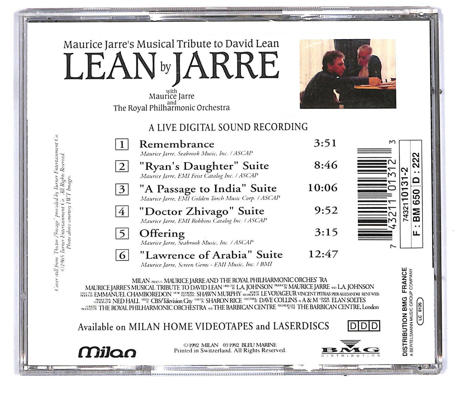 EBOND Maurice Jarre - Lean By Jarre CD CD032040