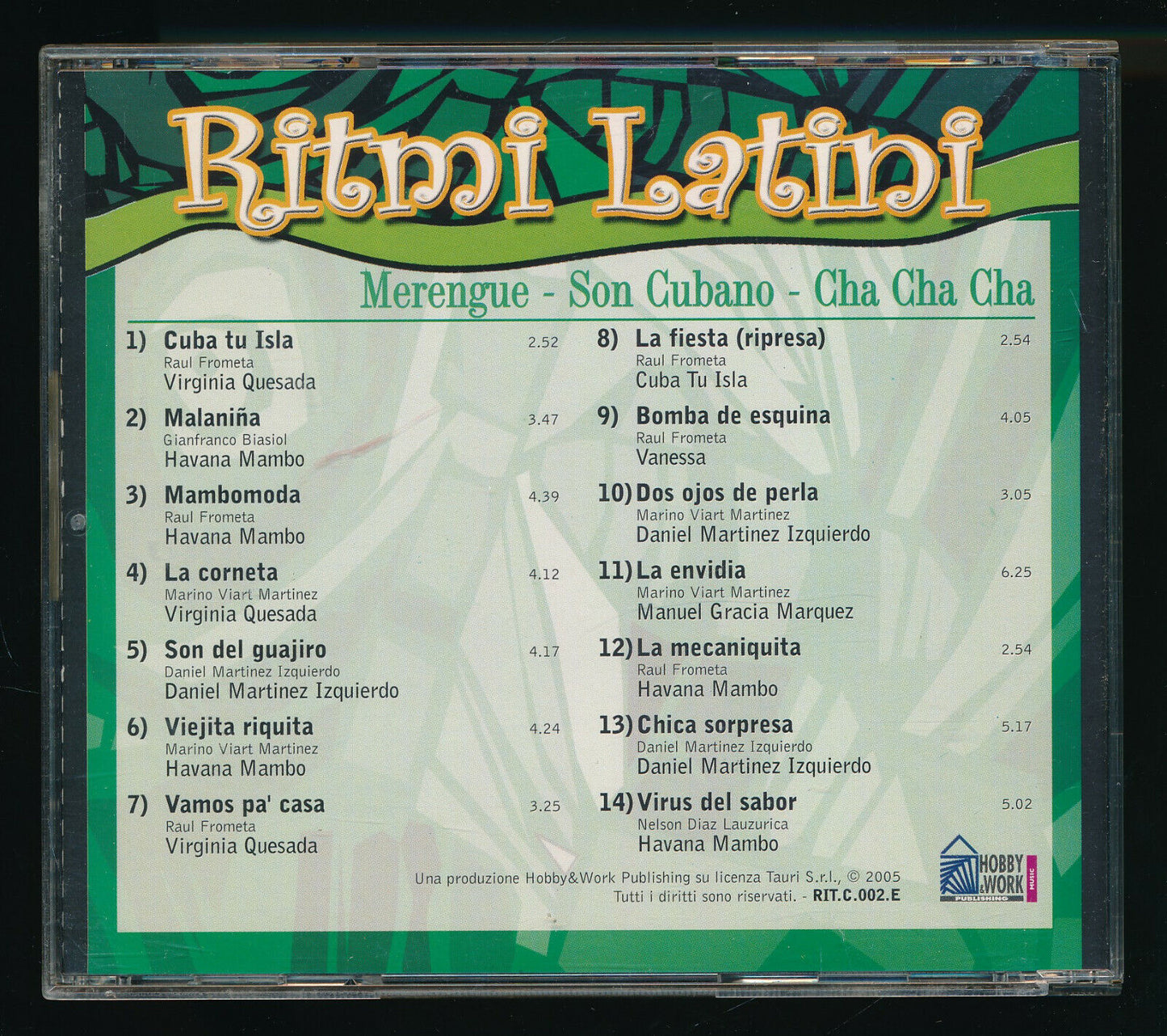 EBOND Various - Ritmi Latini - Merengue- Son Cubano Editoriale CD CD031215